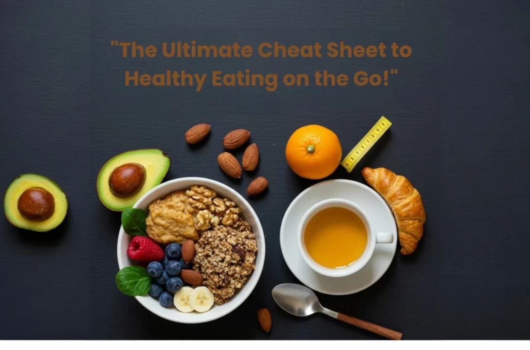 "The Ultimate Cheat Sheet to Healthy Eating on the Go!"